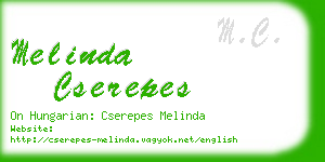 melinda cserepes business card